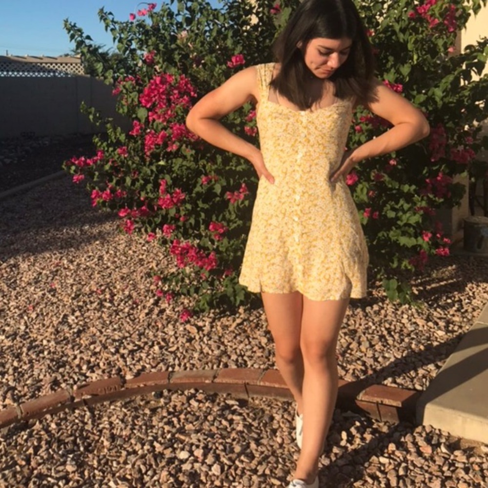 cute yellow summer dress